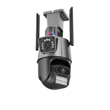 Камера видеонаблюдения PTZ уличная WiFi P11 (3MP➕3MP) (ICSEE)