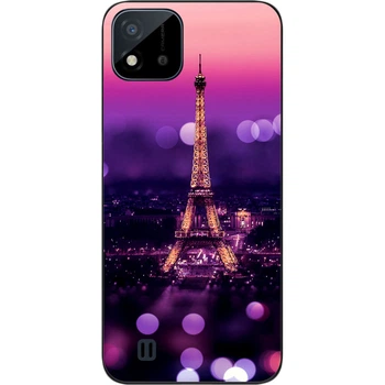 Силиконовый чехол SMTT для Realme C11 2021 с картинкой Париж ночью
