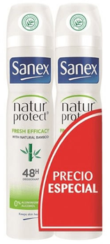 Dezodorant Sanex Natur Protect 0% Fresh Bamboo 2 x 200 ml (8718951346222)
