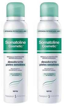 Dezodorant Somatoline Cosmetic Pack Sensitive Skin s Spray 2 x 150 ml (8410118032572)
