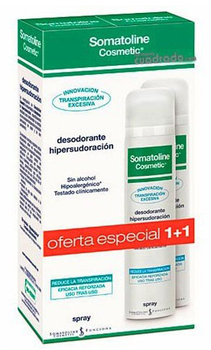 Dezodorant Somatoline Cosmetic Pack Hyper Perspiration s Spray 2 x75 ml (8002410062915)