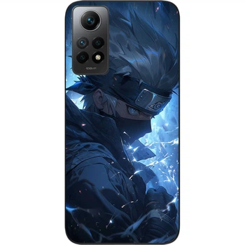 Силиконовый чехол SMTT для Xiaomi Redmi Note 12 Pro 4G с картинкой Наруто аниме Какаси Хатаке
