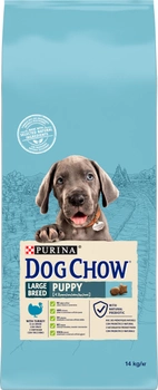 Sucha karma dla szczeniąt dużych ras Dog Chow Puppy Large Breed z indykiem 14 kg (7613034487919)
