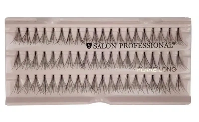 Вії в пучках Salon Individual lashes flare long black
