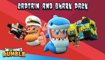 Дополнение Worms Rumble - Captain & Shark Double Pack для ПК (Ключ активации Steam)