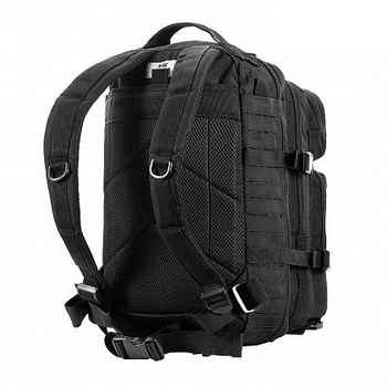 Рюкзак тактический (20 л) M-Tac Assault Pack Laser Cut Армейский Black (Черный)