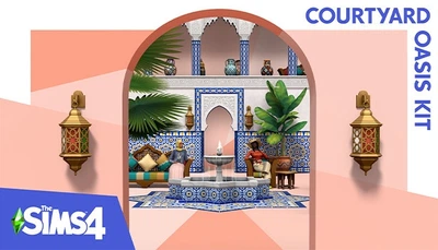Дополнение The Sims 4 - Courtyard Oasis Kit (Личный оазис) для ПК (Ключ активации EA App)