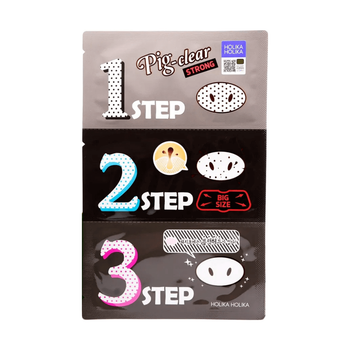 Набір для інтенсивного очищення пір Holika Holika Pig Nose Clear Black Head 3 Step Kit Strong