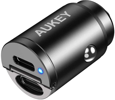 Автомобільний зарядний пристрій AUKEY CC-A4 Dual Port USB-C 30W PD Car Charger