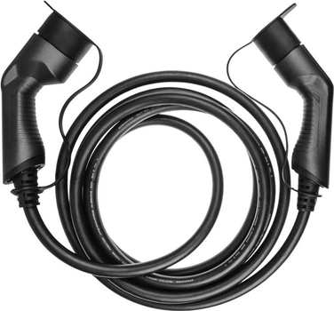 Kabel do ładowania samochodów elektrycznych Green Cell Charging Cable Type 2 22kW 32A 5m 3-Phase for Tesla Model S/3/X/Y, i3, iX, ID.3, ID.4, EV6, E-Tron, IONIQ 5, EQC, ZOE (5907813962028)