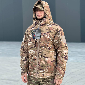 Мужская зимняя Куртка с подкладкой Omni-Heat до - 35 °C / Парка с мембраной Gore-Tex мультикам размер L