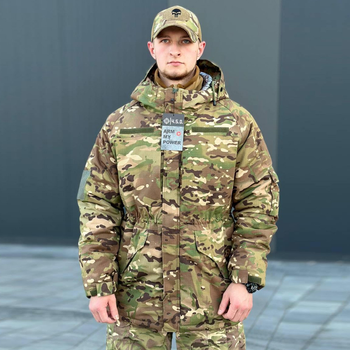 Мужская зимняя Куртка с мембраной Wind Stop мультикам/Парк с подкладкой Omni-Heat 4.5.0. размер M