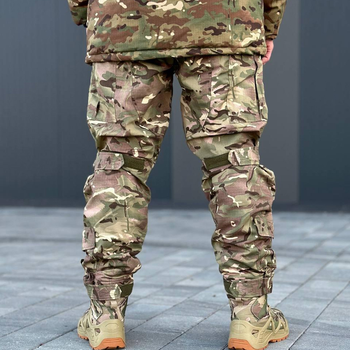 Мужские Утепленные Штаны с отсеками для налокотников / Демисезонные Брюки Grifon мультикам размер 2XL