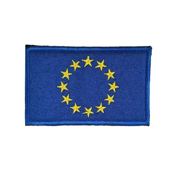 Шеврон SV у вигляді прапора Євросоюзу 5*8 см (sv2675)