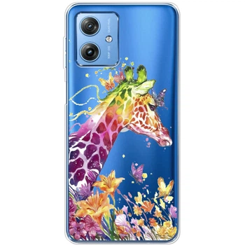 Силіконовий чохол BoxFace Motorola G54 Power Colorful Giraffe (50384-cc14)
