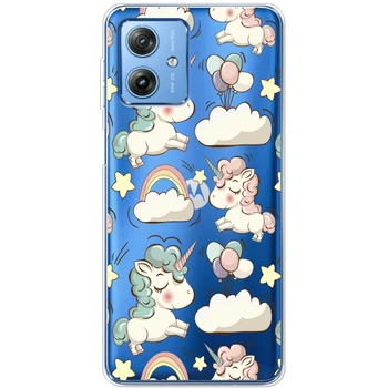 Силіконовий чохол BoxFace Motorola G54 Power Unicorns (50384-cc2)
