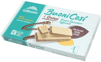Вафли Galbusera Buonicosi с какао без сахара 180 г (8002190003290)