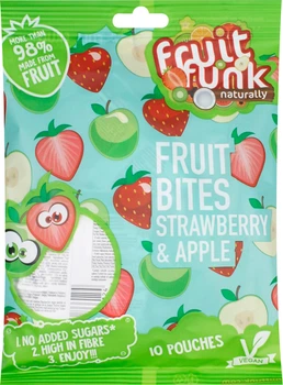 Фруктові снеки Fruitfunk Мікс Полуниця та яблуко 100 г (8719189354614)