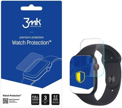 Захисна плівка 3MK Watch Protection для екрану смарт-годинників Apple Watch SE (2022) 40 mm 3 шт. (5903108491204)