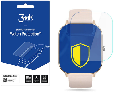 Захисна плівка 3MK Watch Protection для екрану смарт-годинників Colmi P8 3 шт. (5903108473477)