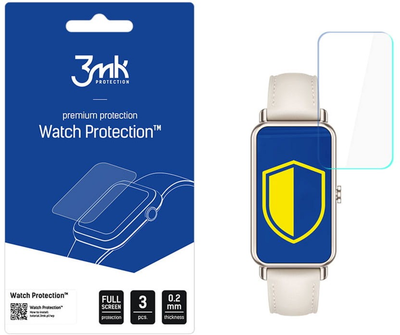 Захисна плівка 3MK Watch Protection для екрану смарт-годинників Huawei Watch Fit Mini 3 шт. (5903108487481)