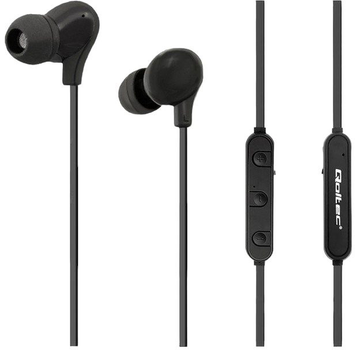 Słuchawki z mikrofonem Qoltec BT czarne (50821)