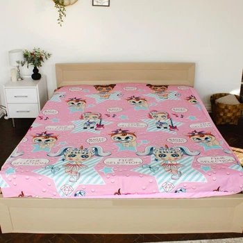 Простынь без резинки Бязь Lola dolls 150*220 см Розовый
