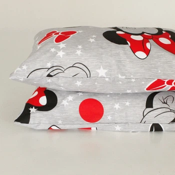 Наволочка Бязь Minnie Mouse 40*60 см Сірий
