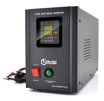 UPS ИБП с правильной синусоидой Europower PSWEPB-TW12 500VA, 300W, АКБ 12В, заряд 5/10А