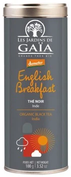Чай черный органический Les Jardins de Gaїa English Breakfast 100 г (8000019857384)