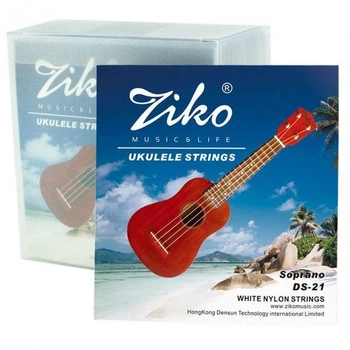 Струны Укулеле ZIKO DS-21 Soprano White Nylon