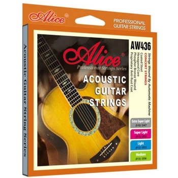 Струни для акустичної гітари Alice AW436L Phosphor Bronze (12-53)