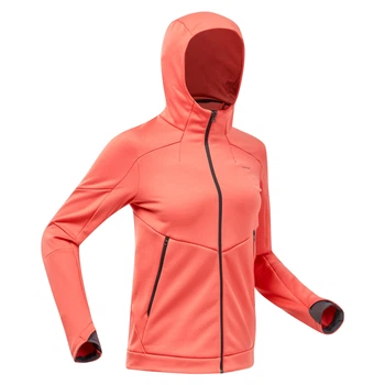 Жіноча флісова кофта QUECHUA MH520, помаранчева - 2XL