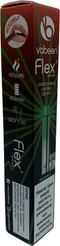 Одноразовая электронная сигарета Vabeen Flex Nano 600 2 мл 3% Lush Ice (6974217691662)