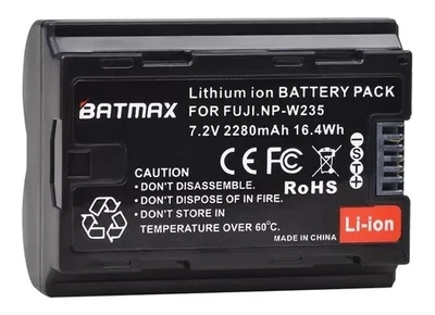 Акумулятор NPW235 для камер FujiFilm XT4 заміна на 2280 ma від Batmax