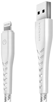 Кабель для зарядки Energea Nyloflex USB - Lightning Charge and Sync C89 MFI 1.5 м White (6957879423727)