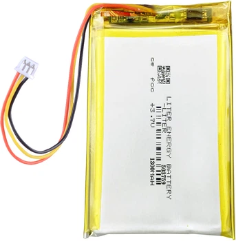 Литий полимерный аккумулятор Li Pol 503759 1300мАч 3.7В (разъем JST 3pin). Liter Energy