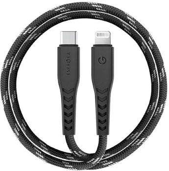 Kabel Energea Nyloflex USB-C - Lightning C94 MFI 1.5 m czarny (6957879423185)