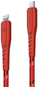 Kabel Energea Nyloflex USB-C - Lightning C94 MFI 1.5 m czerwony (6957879423208)