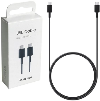 Kabel Samsung USB Type-C - USB Type-C 3A 1.8 m czarny (8806094257564)
