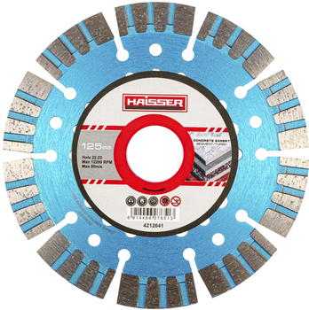 Круг алмазный Haisser Segment/Turbo Concrete Expert 125x2.2x12x22.23 (BP107651)