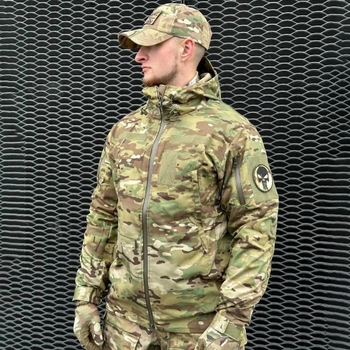 Демисезонная мужская Куртка De Lux с Капюшоном и усиленными Вставками мультикам размер M