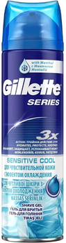 Гель для гоління Gillette Series Sensitive Cool 200 мл (7702018457786)