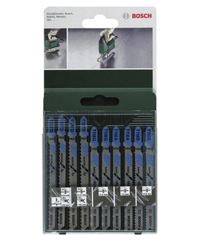 Набір пилок для лобзика Bosch Metal, 10 шт (2609256745)
