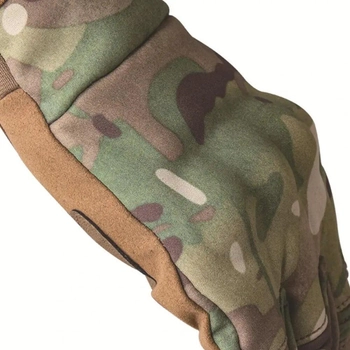 Плотные перчатки SoftShell с защитными накладками и антискользящими вставками мультикам размер XL