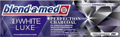 Pasta do zębów Blend-a-med 3D White Luxe Perfection Charcoal 75 ml (8006540881804)