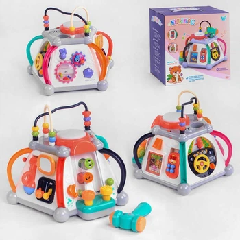 Музыкальный центр бизиборд "WToys" украинское озвучивание, свет, звук, развивающая игрушка