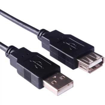 Кабель продовжувач USB 2.0 AM-AF, 2.0 м чорний