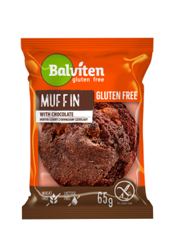 Кекс без глютена с кусочками шоколада и какао Balviten 65 г