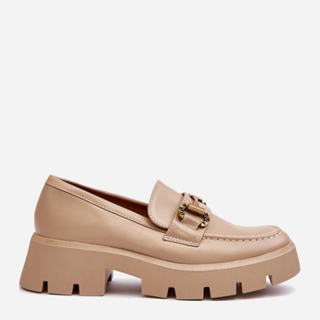 Loafersy damskie Peuria 41 Beżowe (5905677953145)